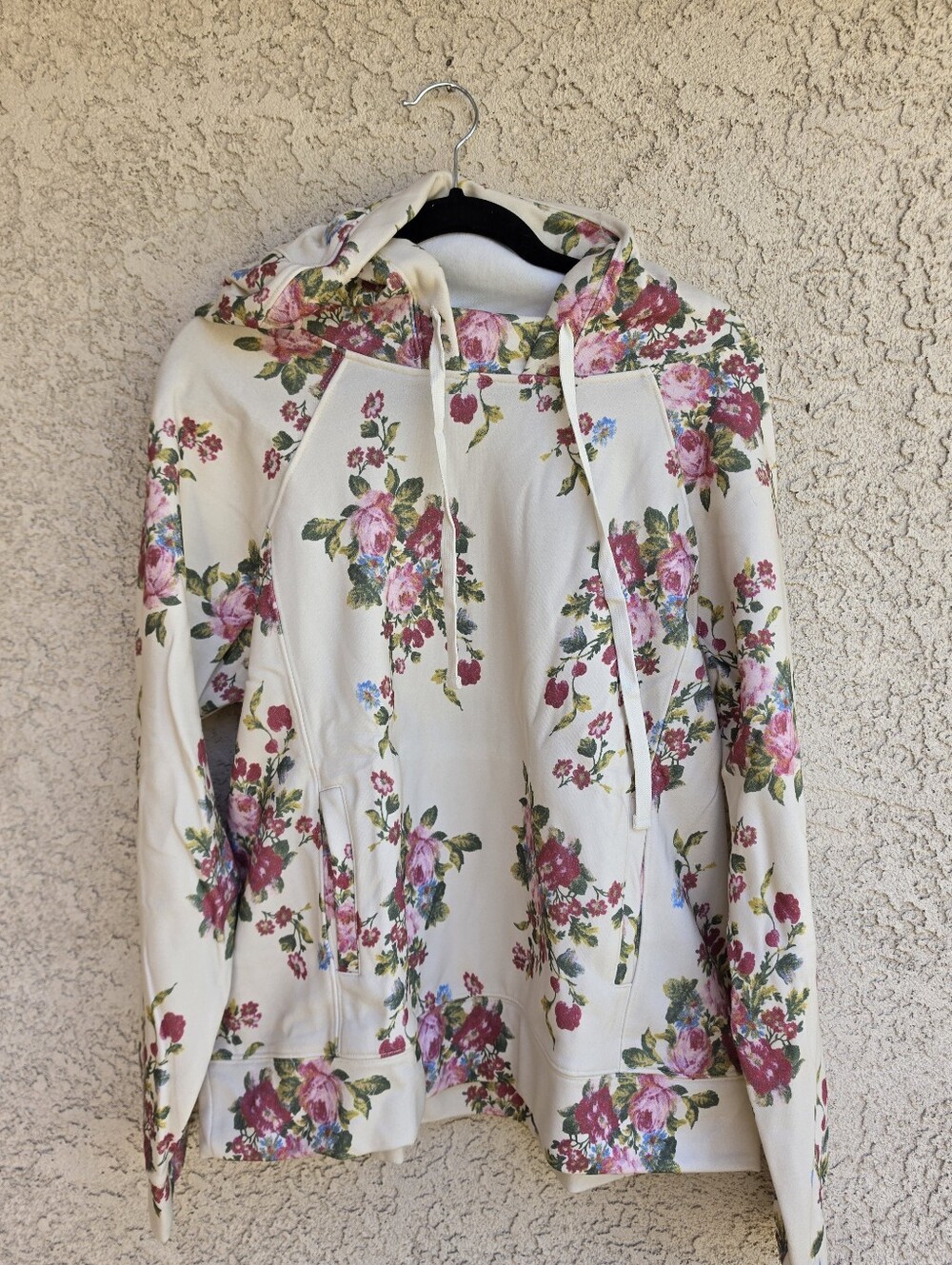 Veveret Cottagecore Floral Print Hoodie Long Sleeve Multicolor Women's NWT